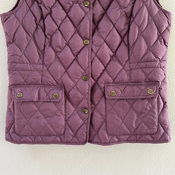 Eddie Bauer Goose Down Snap Front Quilted Vest with Pockets & Cinch-able Waist M - Picture 2 of 12